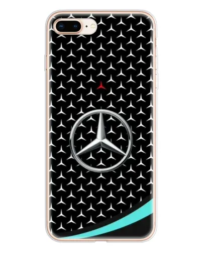 Чехол для iPhone 8 Plus с картинкой «Mercedes — бирюзовый акцент»