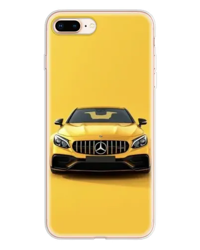 Чехол для iPhone 8 Plus с картинкой «Желтый Mercedes GT»