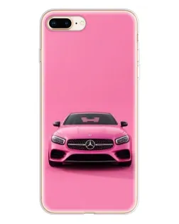 Чехол для iPhone 8 Plus с картинкой «Розовый Mercedes AMG»