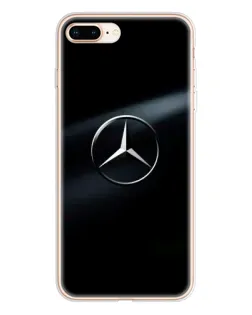 Чехол для iPhone 8 Plus с картинкой «Mercedes на металле»