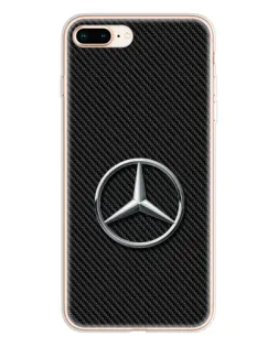 Чехол для iPhone 8 Plus с картинкой «Карбоновый Mercedes стиль»
