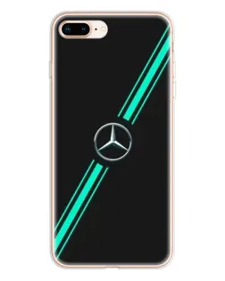 Чехол для iPhone 8 Plus с картинкой «Спортивные линии Mercedes»