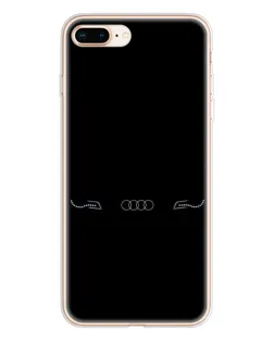 Чехол для iPhone 8 Plus с картинкой «Audi — световой подпись»