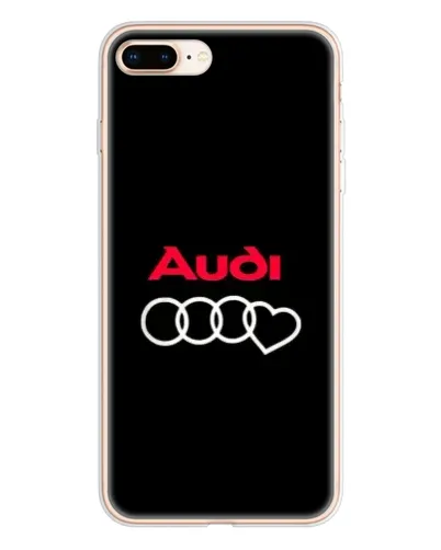 Чехол для iPhone 8 Plus с картинкой «Логотип Audi Heart»