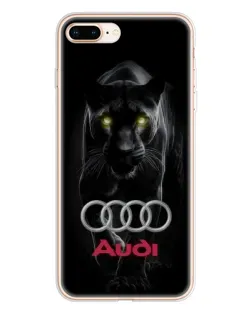 Чехол для iPhone 8 Plus с картинкой «Пантера и Audi»