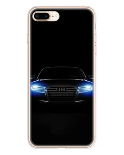 Чехол для iPhone 8 Plus с картинкой «Audi в неоне»