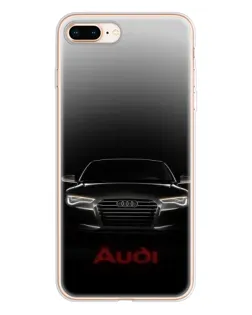Чехол для iPhone 8 Plus с картинкой «Audi — градиентный контур»