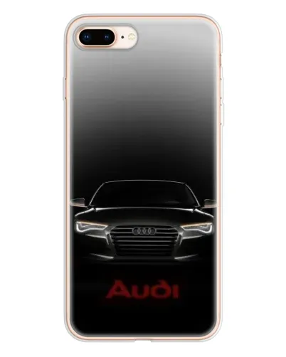 Чехол для iPhone 8 Plus с картинкой «Audi — градиентный контур»