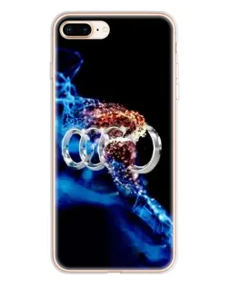 Чехол для iPhone 8 Plus с картинкой «Энергия лого Audi»