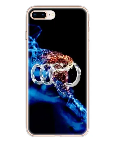 Чехол для iPhone 8 Plus с картинкой «Энергия лого Audi»