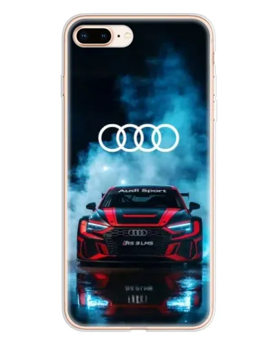 Чехол для iPhone 8 Plus с картинкой «Audi Sport — неон»
