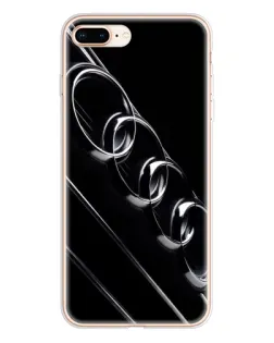 Чехол для iPhone 8 Plus с картинкой «Audi — абстрактные кольца»