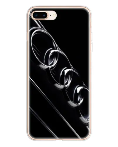 Чехол для iPhone 8 Plus с картинкой «Audi — абстрактные кольца»