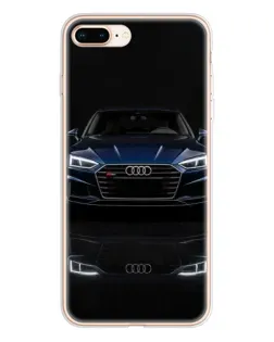 Чехол для iPhone 8 Plus с картинкой «Audi — ночное отражение»