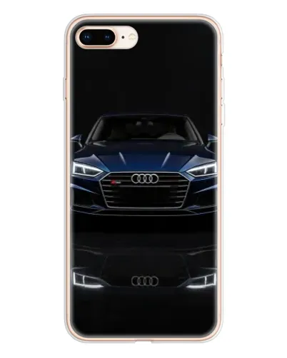 Чехол для iPhone 8 Plus с картинкой «Audi — ночное отражение»
