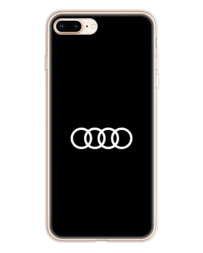 Чехол для iPhone 8 Plus с картинкой «Audi White Logo»