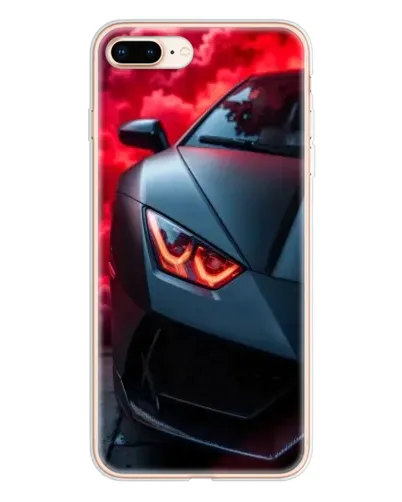 Чехол для iPhone 8 Plus с картинкой «Lamborghini красное сияние»