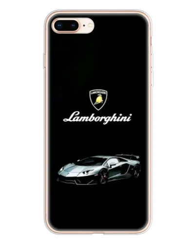 Чехол для iPhone 8 Plus с картинкой «Логотип Lamborghini классика»