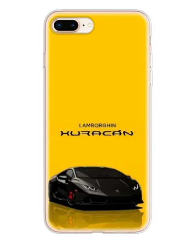 Чехол для iPhone 8 Plus с картинкой «Lamborghini Huracan черный»