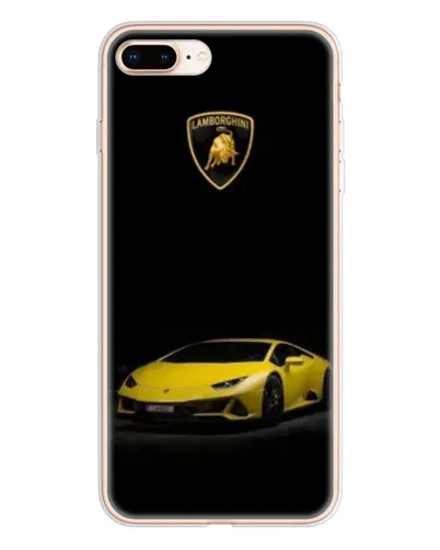 Чехол для iPhone 8 Plus с картинкой «Lamborghini желтый акцент»