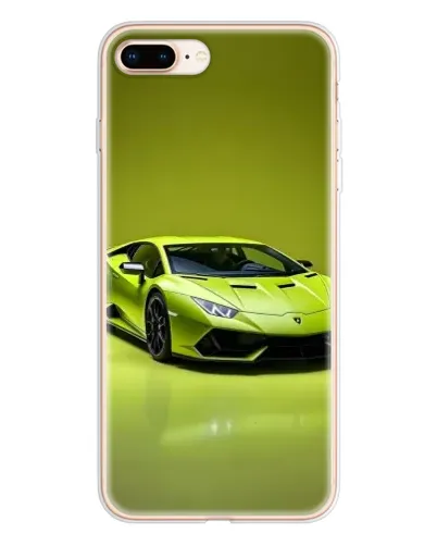 Чехол для iPhone 8 Plus с картинкой «Салатовый Lamborghini Huracan»