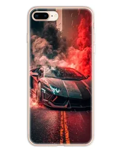 Чехол для iPhone 8 Plus с картинкой «Lamborghini красный дым» Чехол для iPhone 8 Plus с картинкой «Lamborghini красный дым»