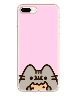 Чехол для iPhone 8 Plus с картинкой «Pusheen и печенье»