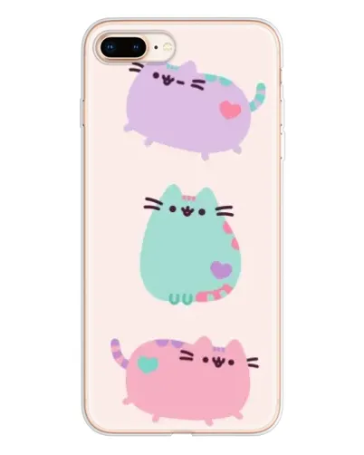 Чехол для iPhone 8 Plus с картинкой «Pusheen трио» Чехол для iPhone 8 Plus с картинкой «Pusheen трио»