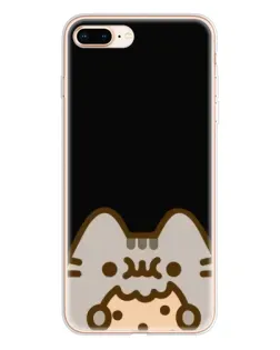 Чехол для iPhone 8 Plus с картинкой «Пушин на черном»