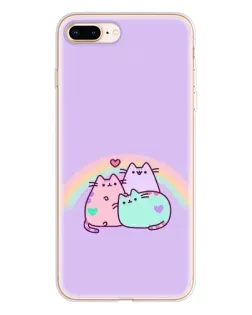 Чехол для iPhone 8 Plus с картинкой «Радужные Пушины»