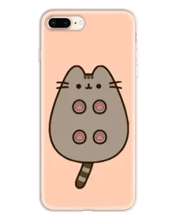 Чехол для iPhone 8 Plus с картинкой «Пушин пузиком кверху»