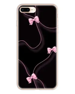 Чехол для iPhone 8 Plus с картинкой «Розовые ленты»