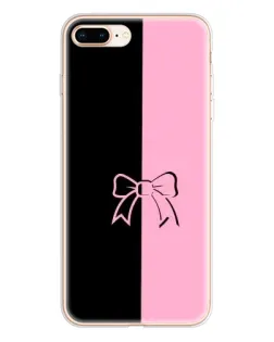 Чехол для iPhone 8 Plus с картинкой «Половинки банта»