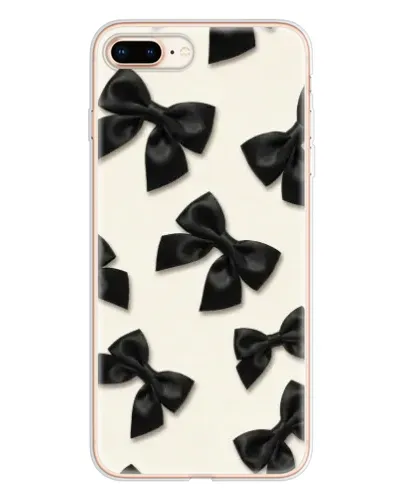 Чохол для iPhone 8 Plus з картинкою «Чорні бантики»