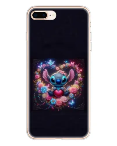 Чохол для iPhone 8 Plus з картинкою «Stitch у квітах»
