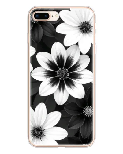 Чехол для iPhone 8 Plus с картинкой «Монохромные астры» Чехол для iPhone 8 Plus с картинкой «Монохромные астры»
