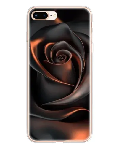 Чехол для iPhone 8 Plus с картинкой «Шелковая черная роза» Чехол для iPhone 8 Plus с картинкой «Шелковая черная роза»