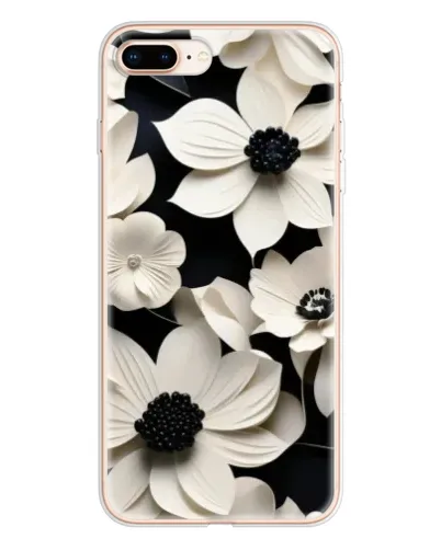 Чехол для iPhone 8 Plus с картинкой «Объемные белые цветы» Чехол для iPhone 8 Plus с картинкой «Объемные белые цветы»