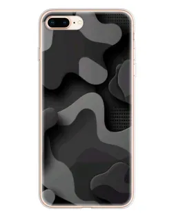 Чохол для iPhone 8 Plus з картинкою «Темний абстрактний камуфляж»