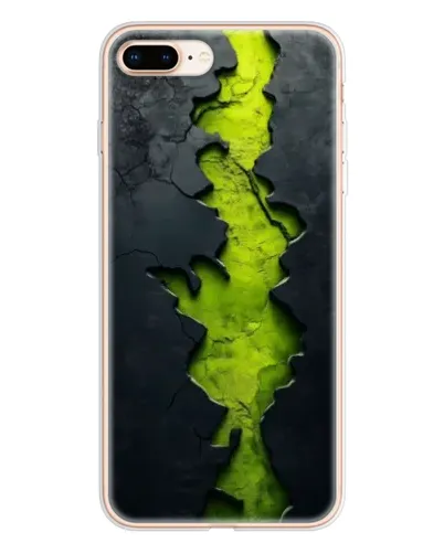 Чохол для iPhone 8 Plus з картинкою «Салатовий розлом скелі»