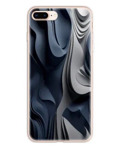 Чохол для iPhone 8 Plus з картинкою «Об'ємні сині складки»