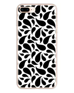 Чохол для iPhone 8 Plus з картинкою «Контрастні чорні краплі» Чохол для iPhone 8 Plus з картинкою «Контрастні чорні краплі»