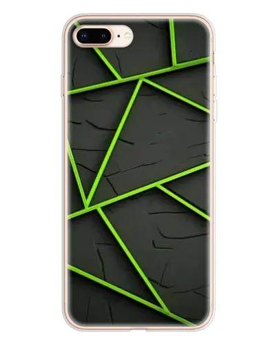 Чохол для iPhone 8 Plus з картинкою «Зелені геометричні лінії»