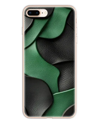 Чохол для iPhone 8 Plus з картинкою «Зелені шкіряні хвилі»