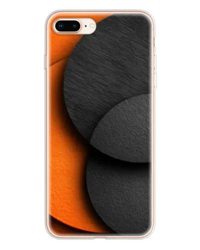 Чохол для iPhone 8 Plus з картинкою «Геометрія помаранчевих кіл»