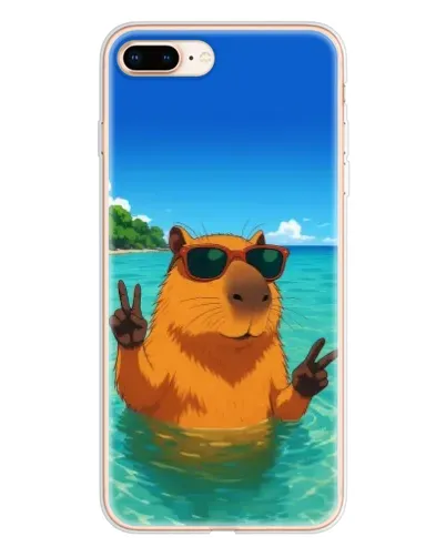 Чохол для iPhone 8 Plus з картинкою «Морська капібара»