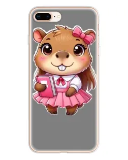 Чохол для iPhone 8 Plus з картинкою «Дівчинка капібара»