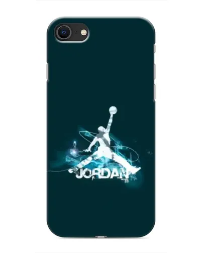 Чехол для iPhone SE (2020) с картинкой «Jordan Blue Fire» Чехол для iPhone SE (2020) с картинкой «Jordan Blue Fire»