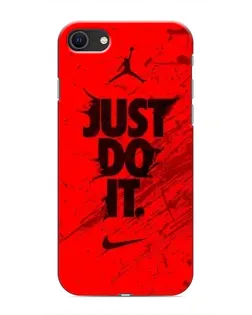 Чехол для iPhone SE (2020) с картинкой «Nike Just Do It»