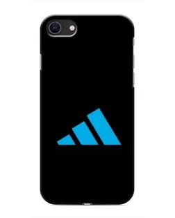 Чехол для iPhone SE (2020) с картинкой «Adidas Cyan Logo»